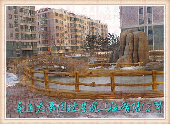仿木紋樹樁