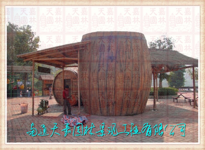 仿木紋樹樁