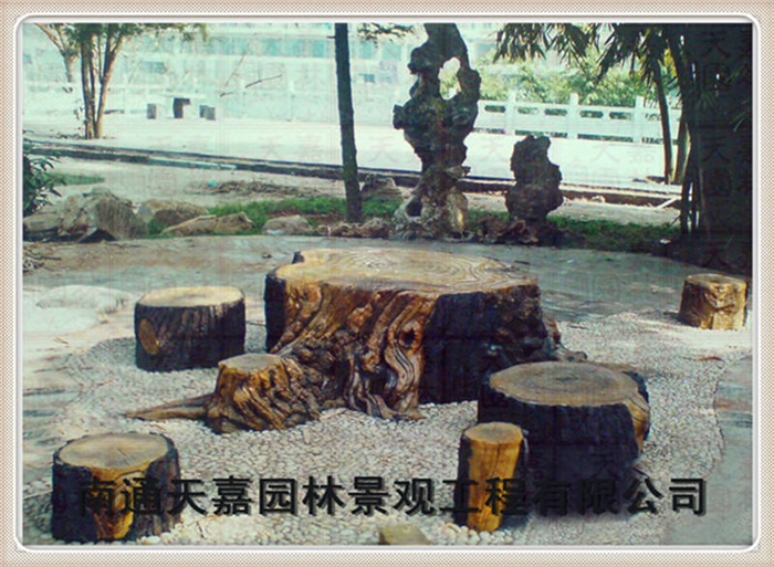 仿木紋樹樁